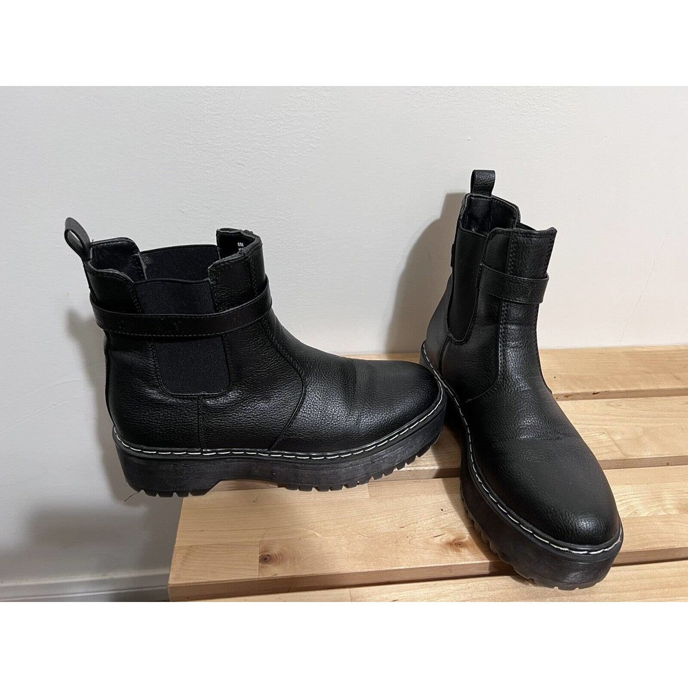 Platform Black Boots Union Bay Kelsie Goth Emo Punk Size 8